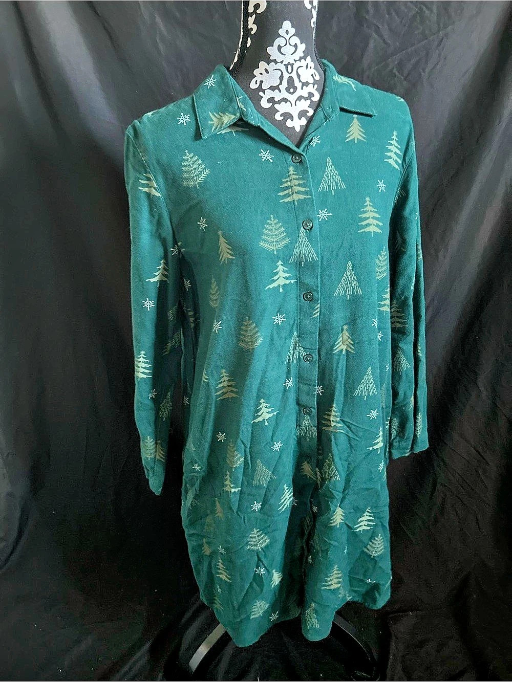 Coldwater Creek Women'Small Printed Sleepwear Shirt Size Small